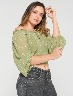 Blusa campesina Prints manga larga