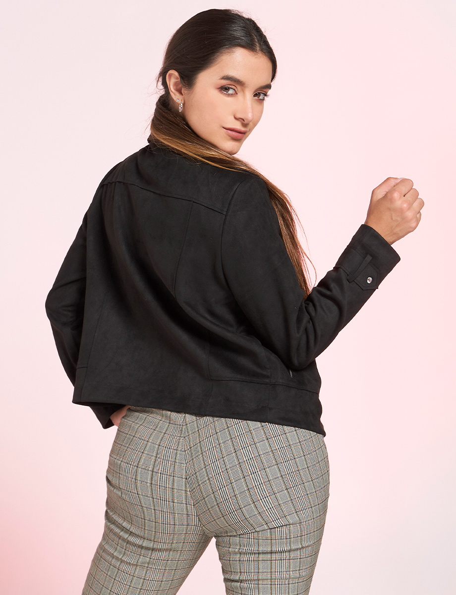 Chaqueta Gamuza Unicolor