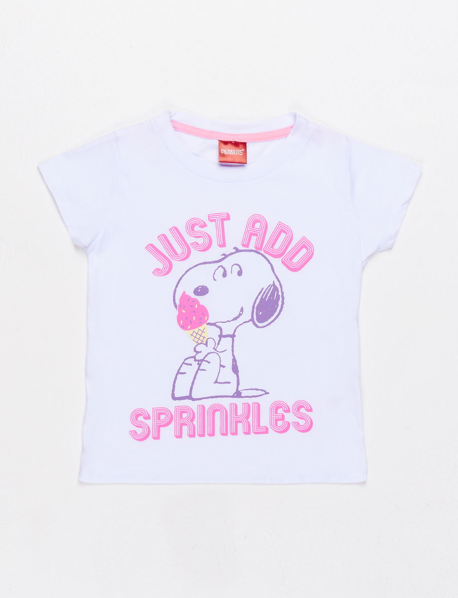 Camiseta esc Snoopy blanca