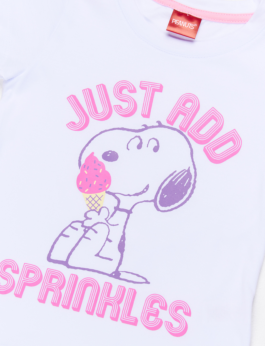 Camiseta esc Snoopy blanca