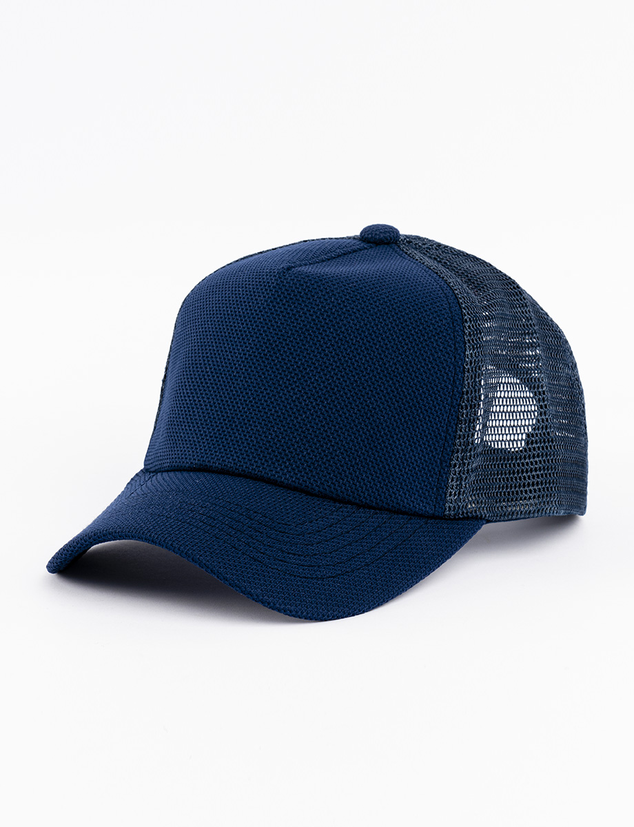 Gorra con malla azul marino