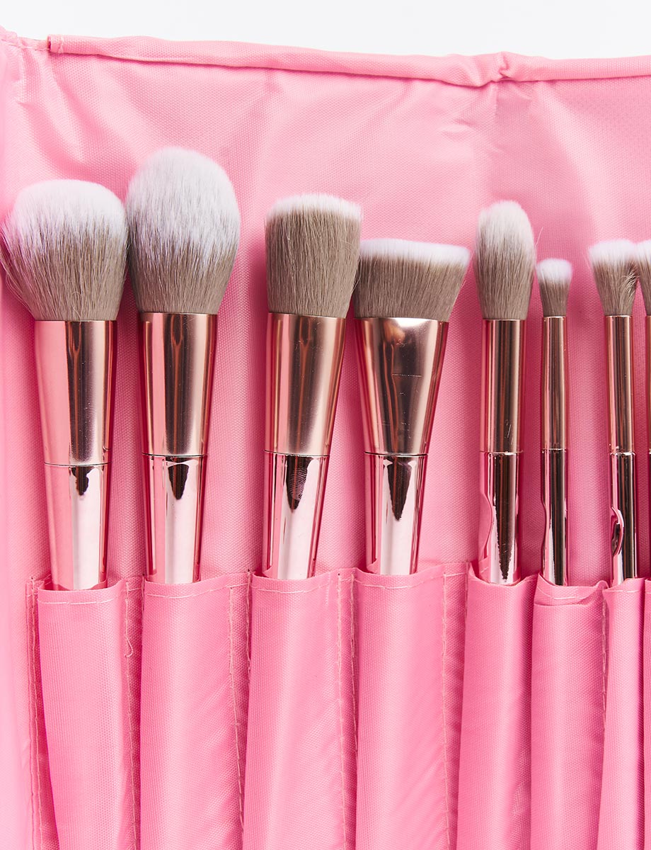 Set de Brochas x7 Rosado