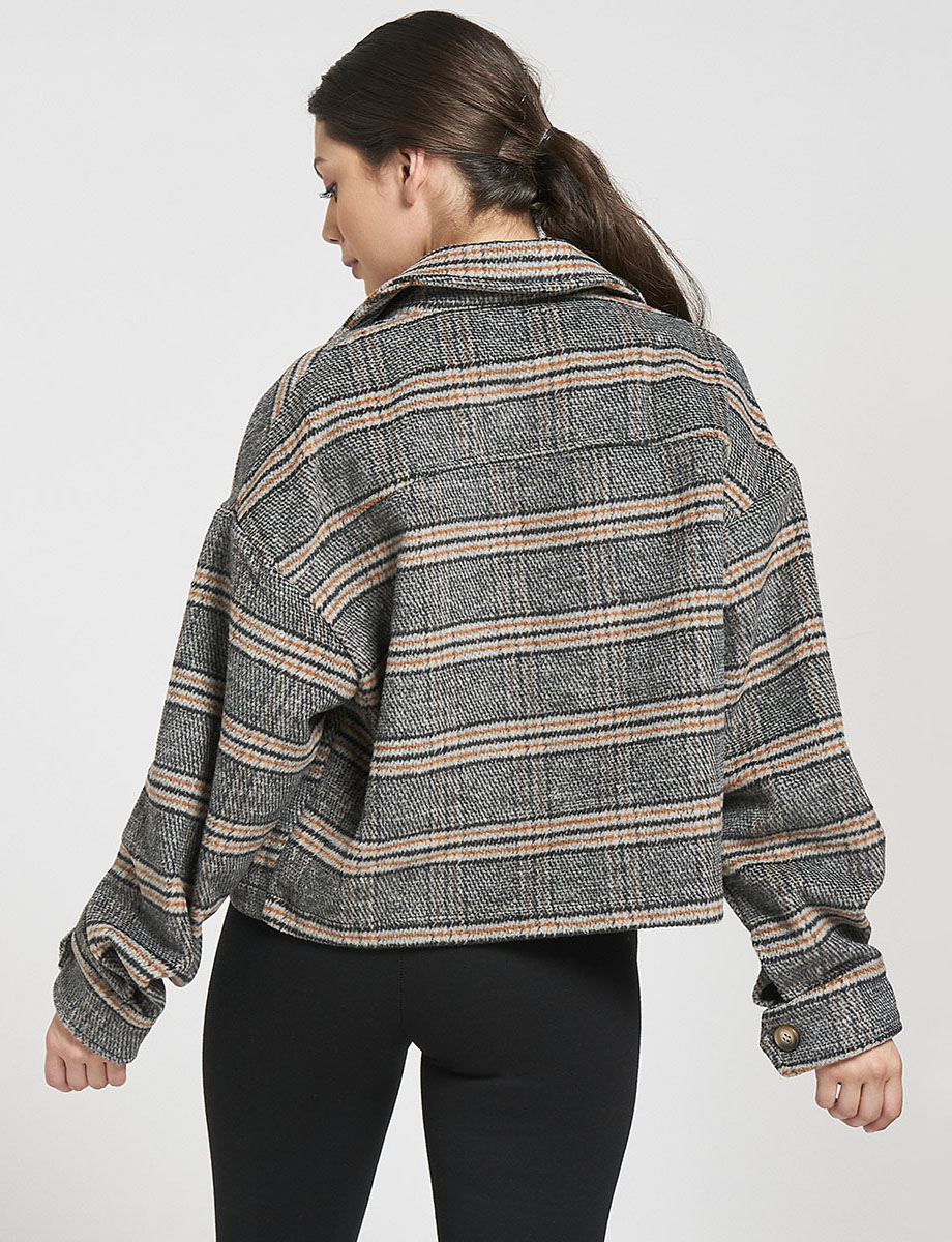 Chompa cuadros Oversize