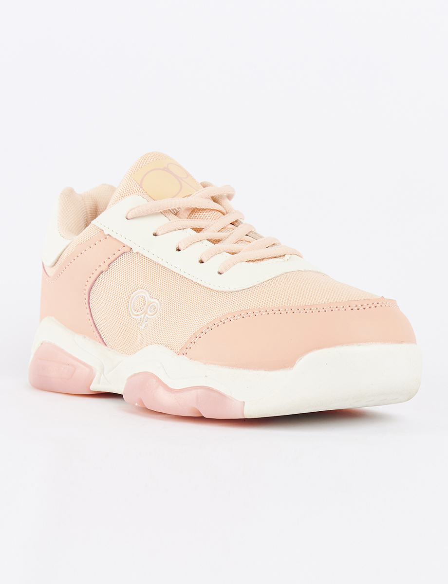 Sneaker Combinado con Cordones OP