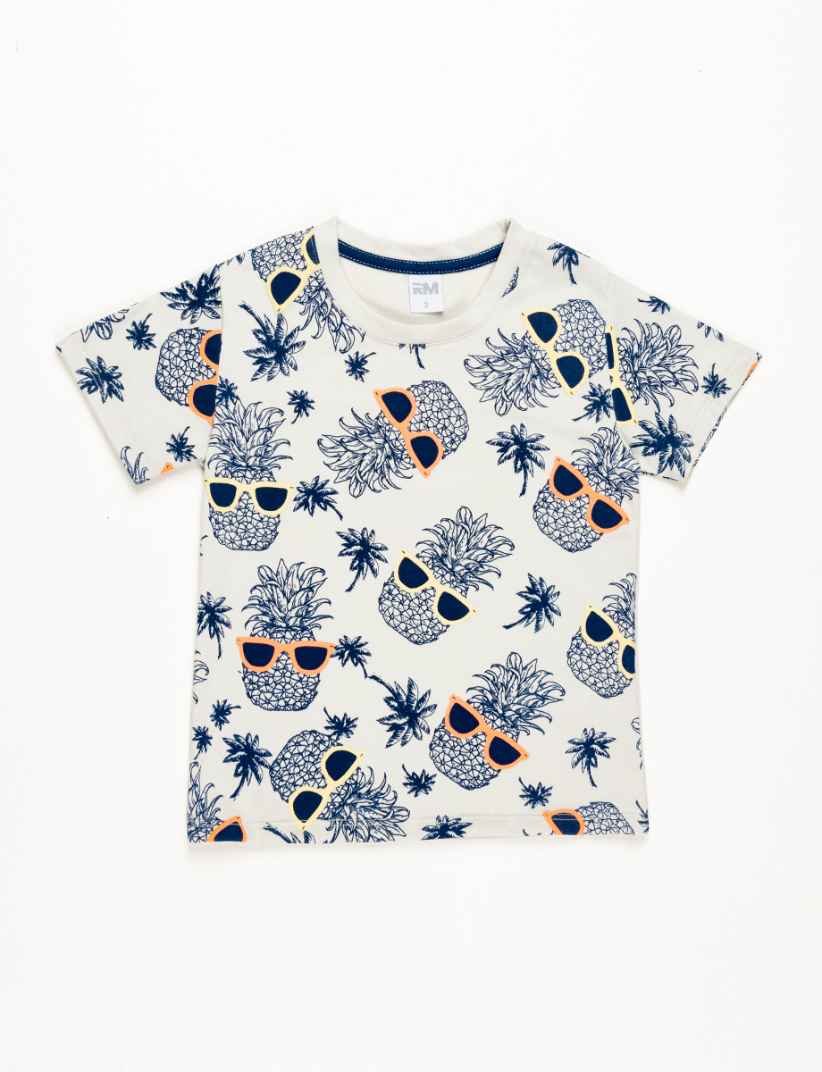 Camiseta esc estampado motivo piña