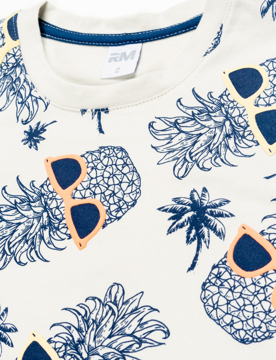 Camiseta esc estampado motivo piña