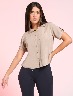Blusa manga corta kaky