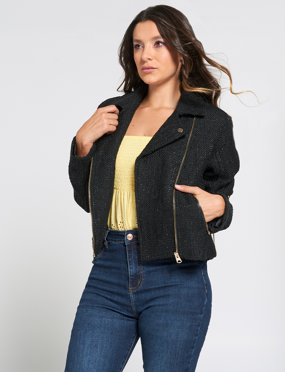 Chaqueta de Paño Unicolor