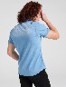 Camisa denim llana manga corta