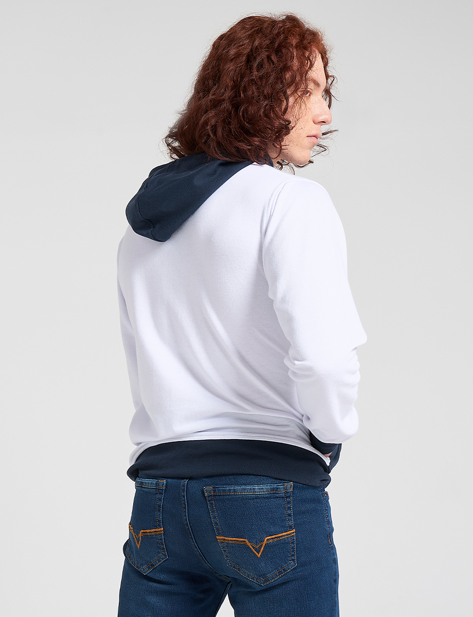 Hoddie Fleece California bicolor