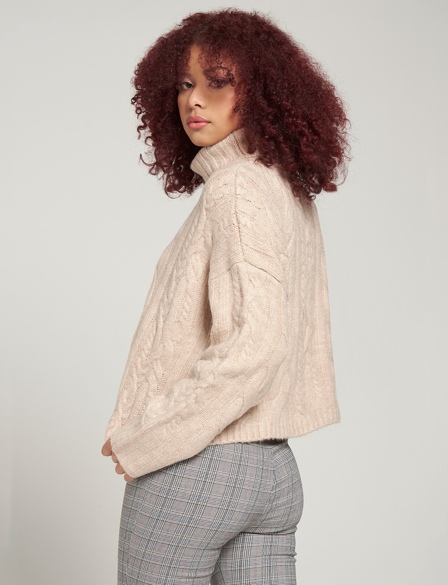 Sweater Cuello Alto Unicolor