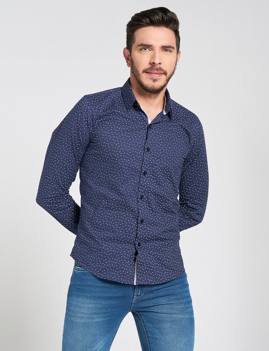 Camisa azul mini prints | CAMISAS | CAMISAS | MODA JUVENIL | HOMBRES | Moda RM Tienda Online Camisa azul mini prints | CAMISAS | CAMISAS | MODA JUVENIL | HOMBRES | Moda RM Tienda Online