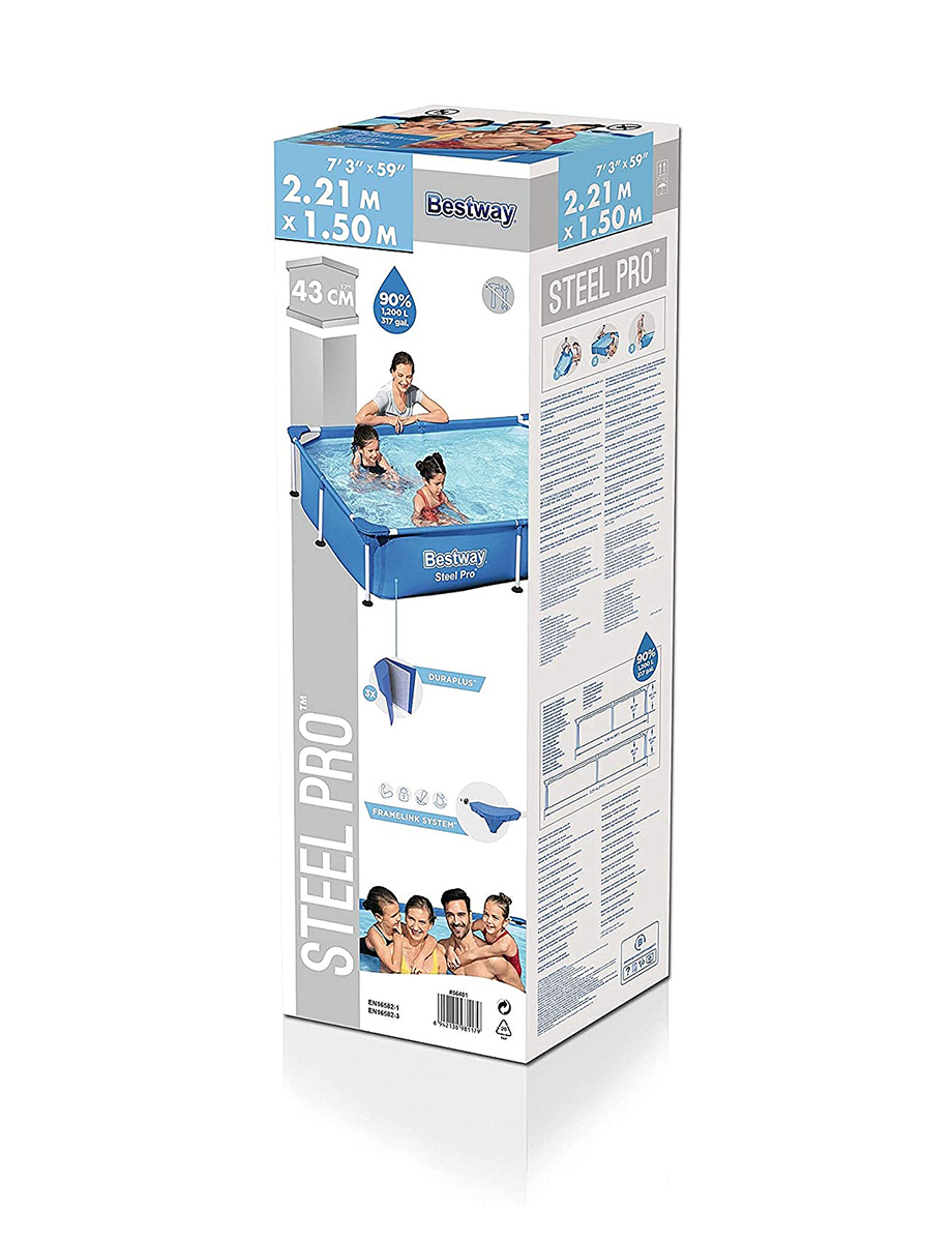 Piscina rectangular armable 56401 Bestway azul