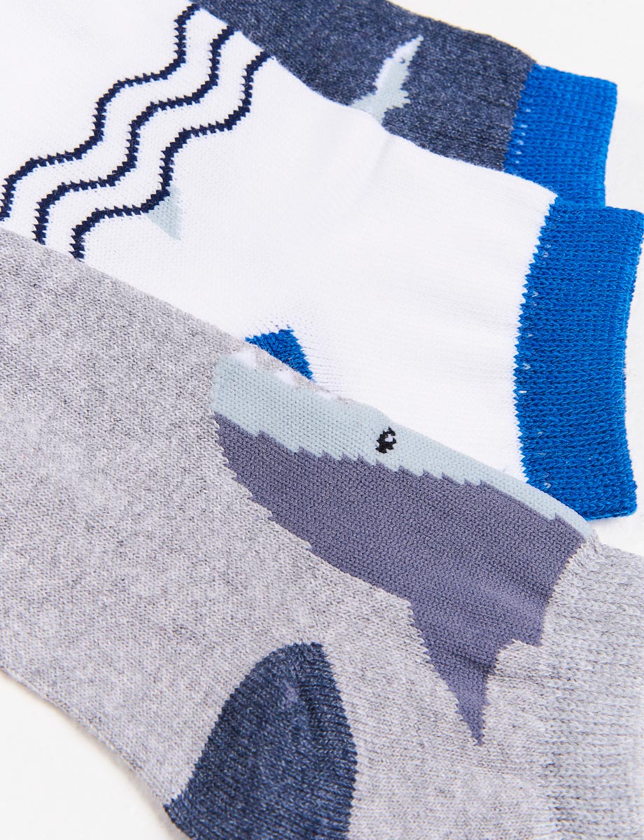 Medias Deportivas Tiburones Pack x3