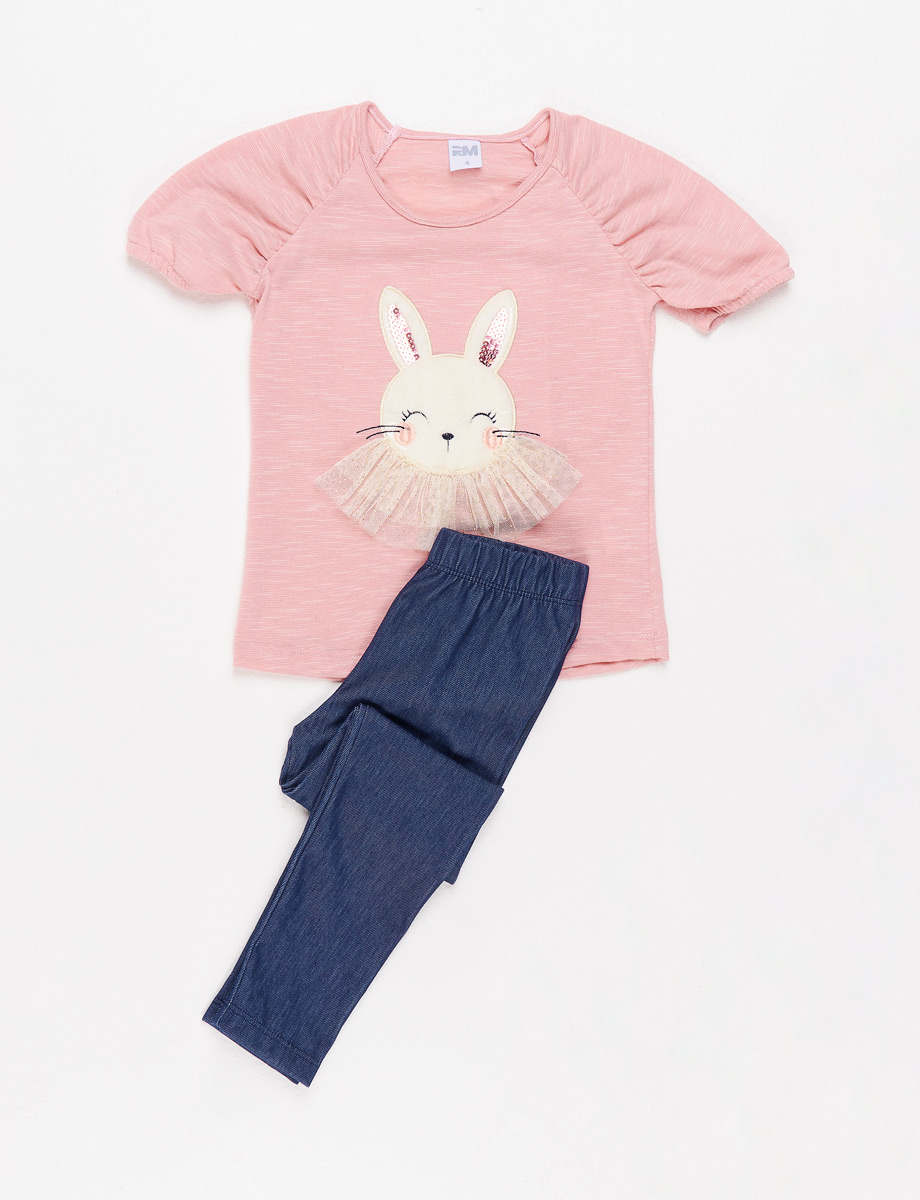 Conjunto Legging Camiseta Conejo