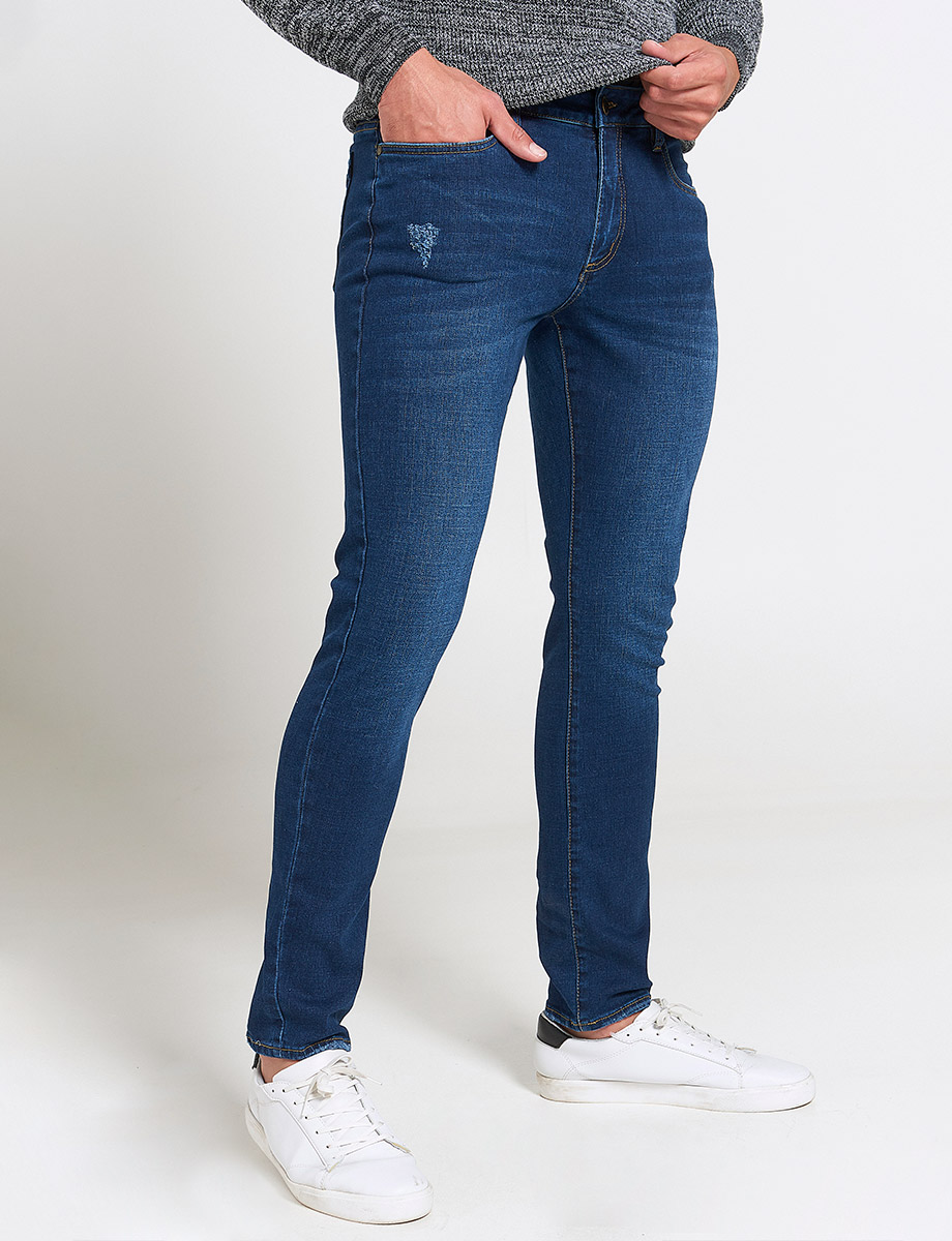 Jean Slim Fit Azul Medio