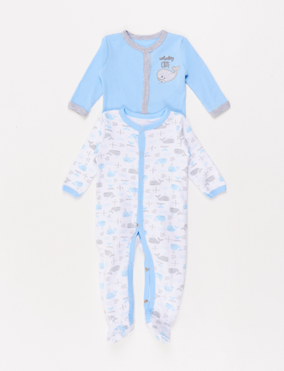 Pijama Pack x2 Mono Diseño Ballenita