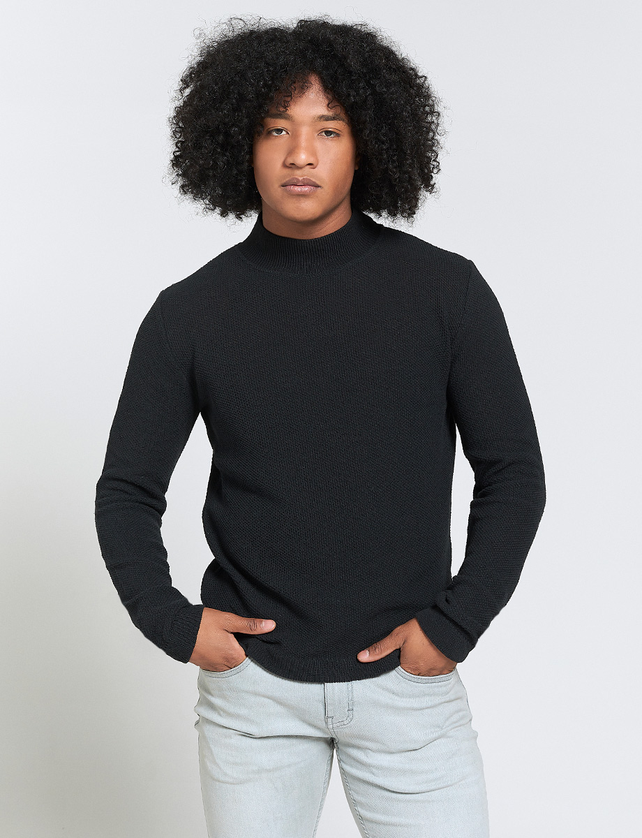 Sweater Cuello Alto Unicolor