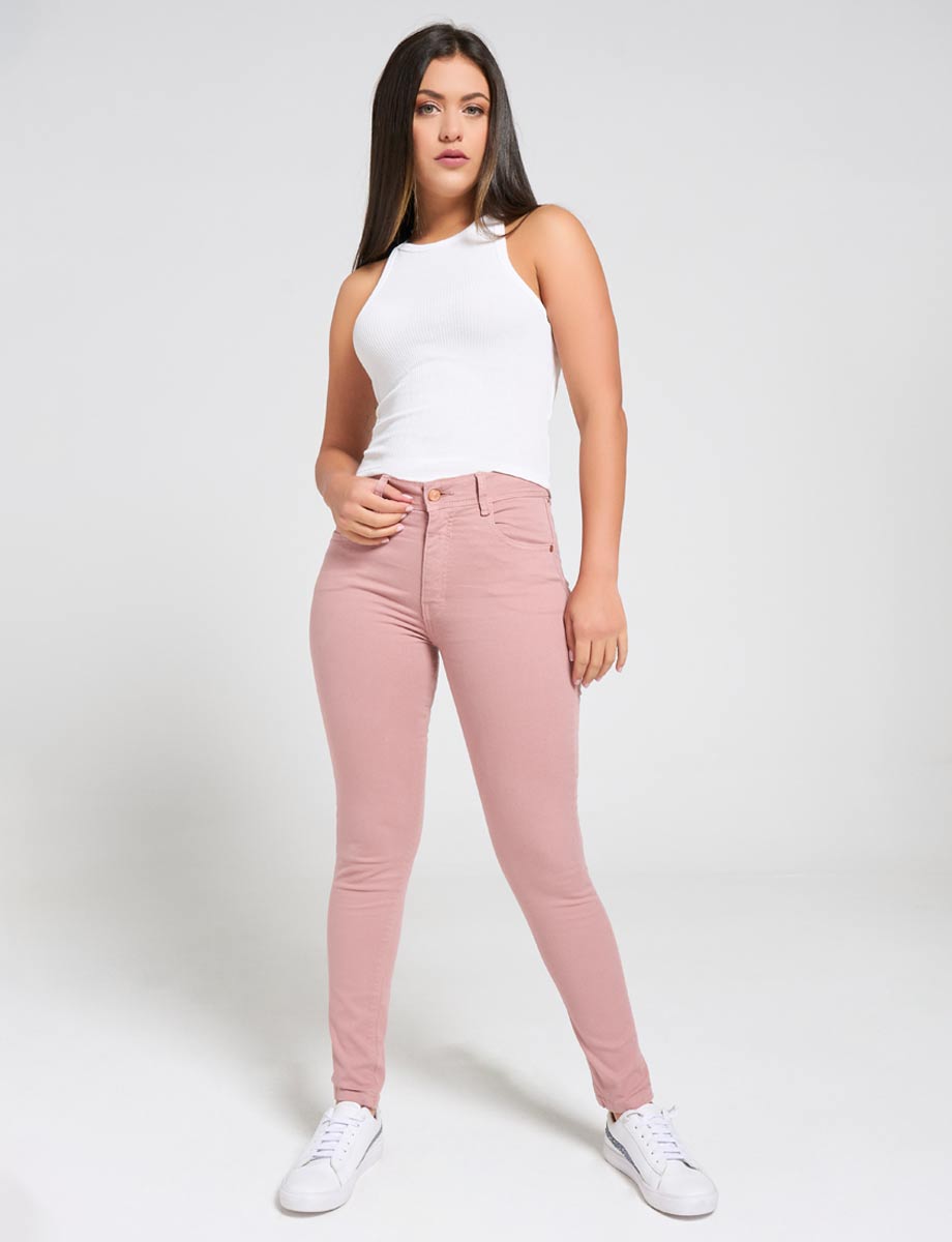 Pantalón basta tubo palo de rosa | Y PANTALONES | Y PANTALONES | MODA JUVENIL | | Moda RM Tienda