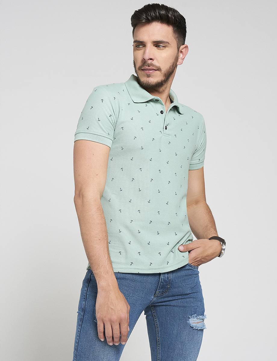 Camiseta polo prints anclas