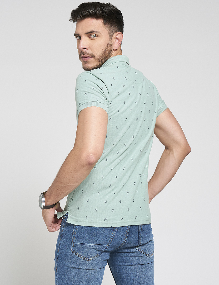 Camiseta polo prints anclas