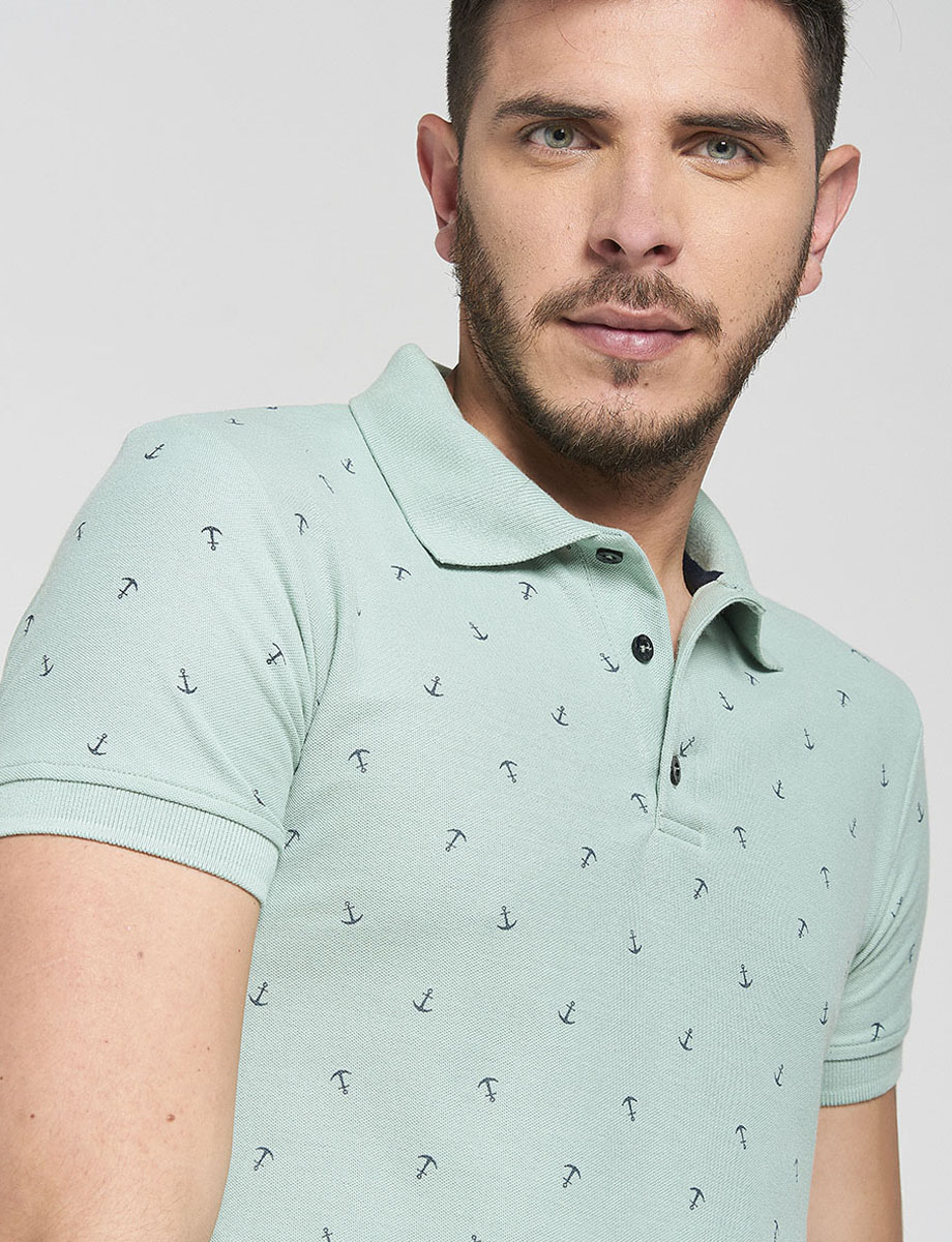 Camiseta polo prints anclas