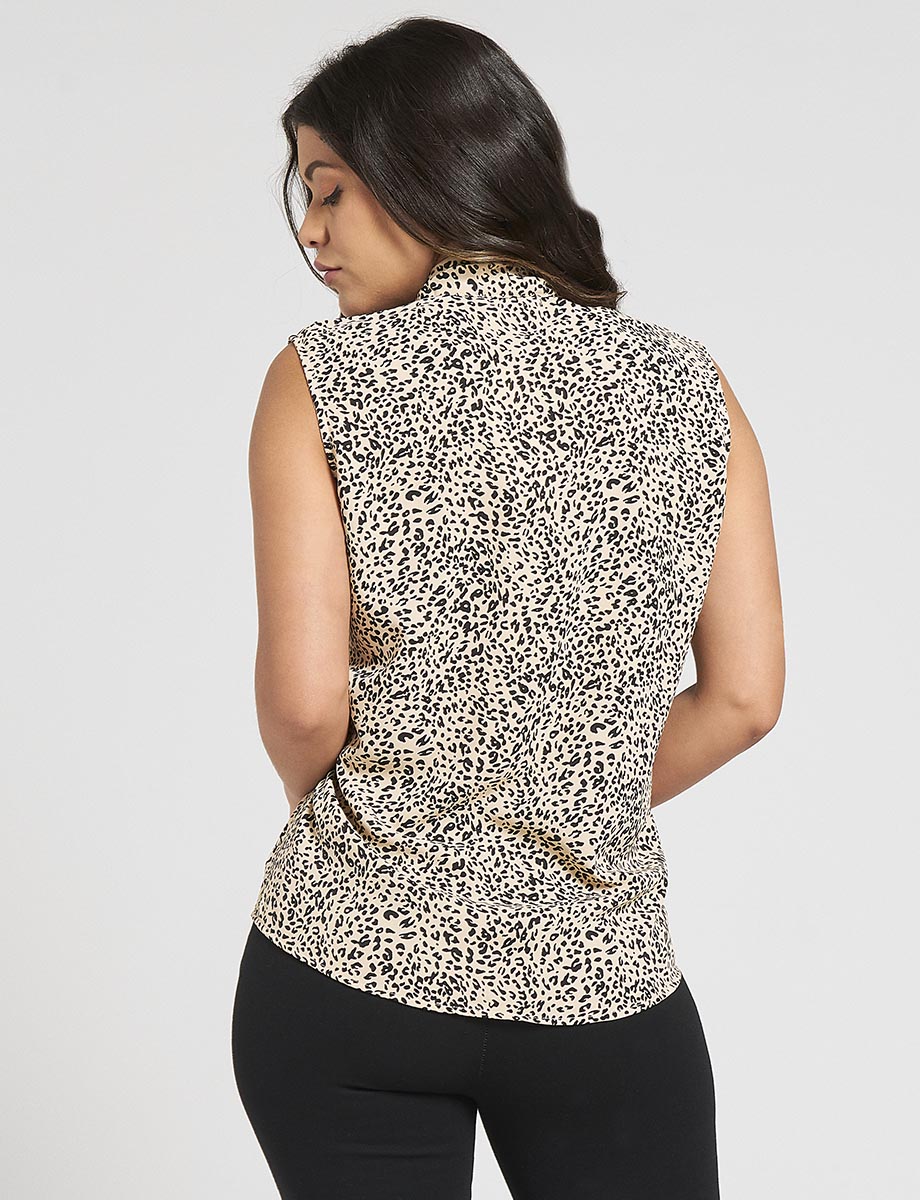 Top Animal print Manga sisa