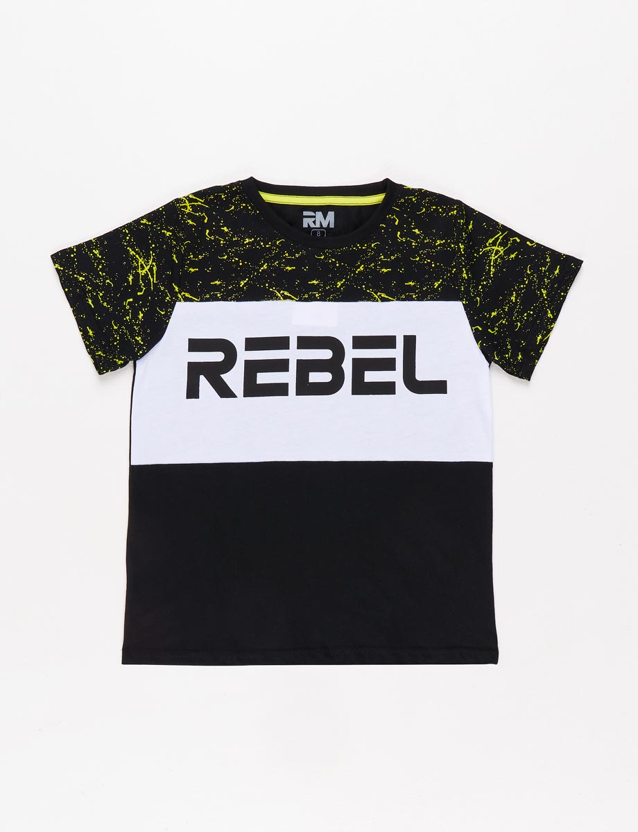 Camiseta Rebel combinada