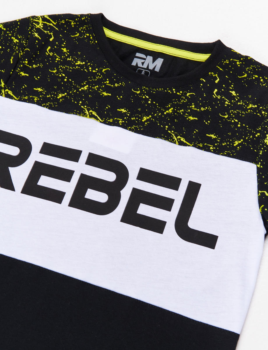 Camiseta Rebel combinada