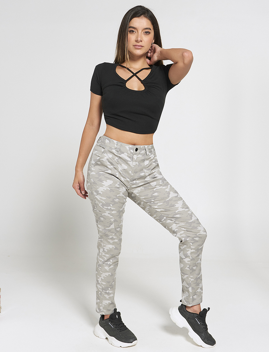 Pantalón Camuflaje Militar Gris