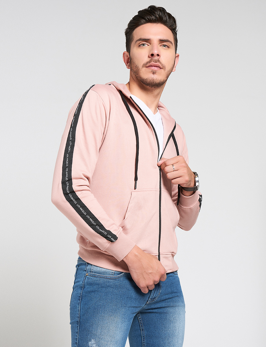 Chompa con Cierre palo de rosa