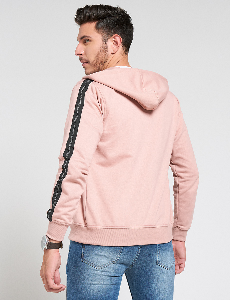 Chompa con Cierre palo de rosa