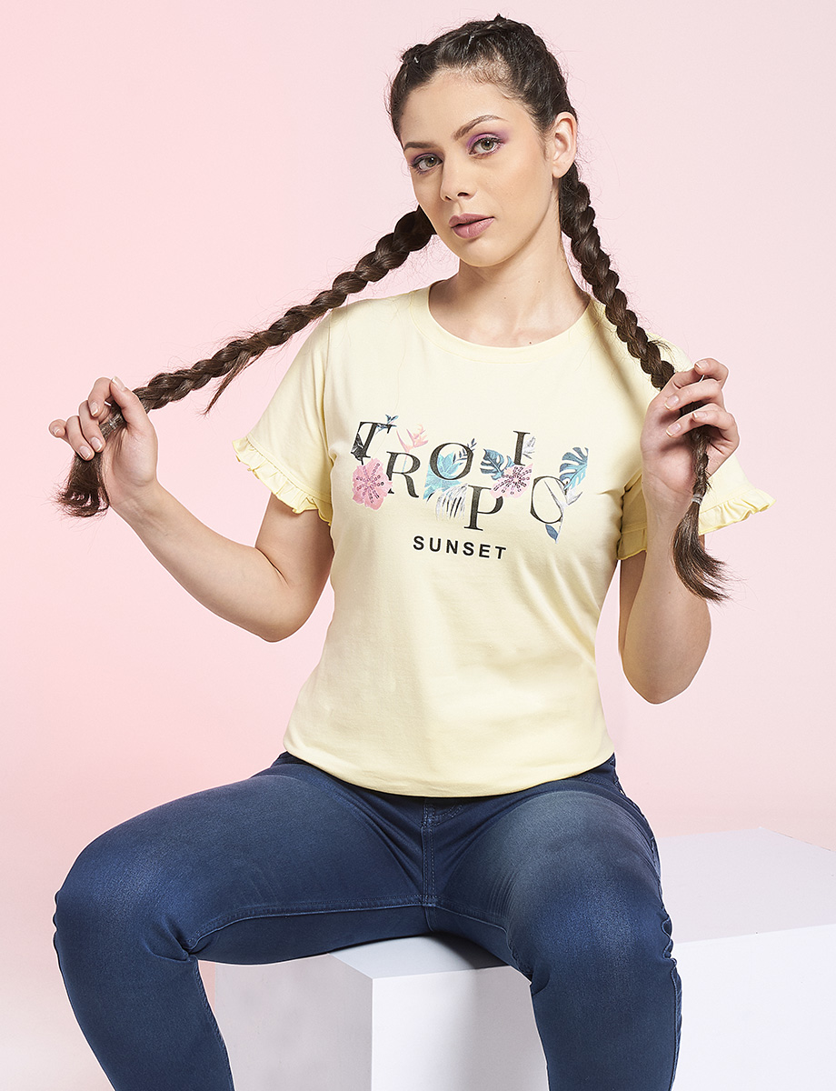 Camiseta Sunset Amarilla