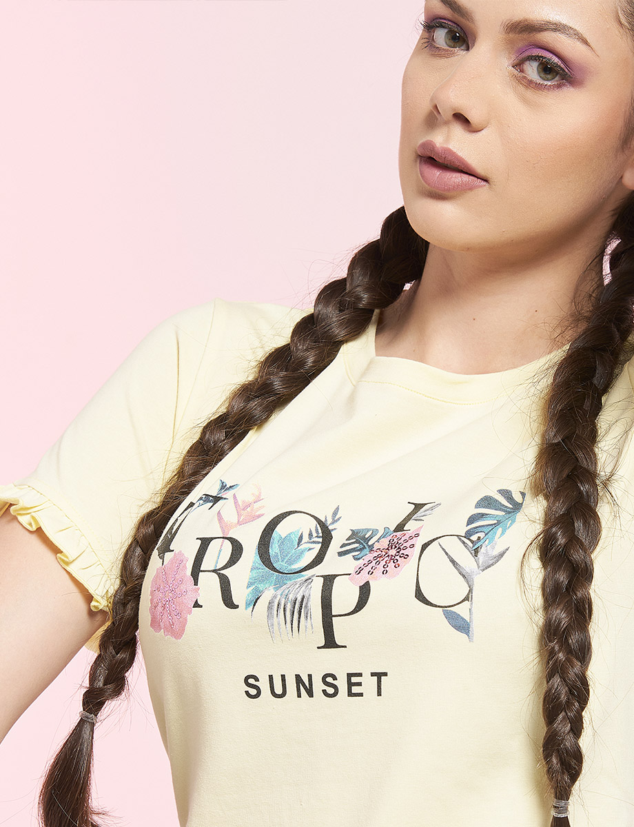 Camiseta Sunset Amarilla