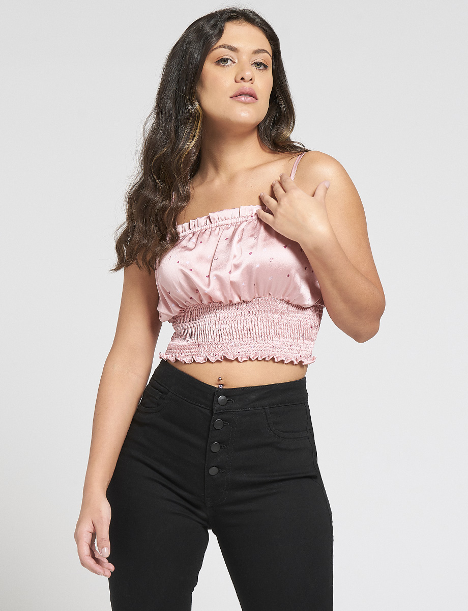 Top Corazones con Encarrujado