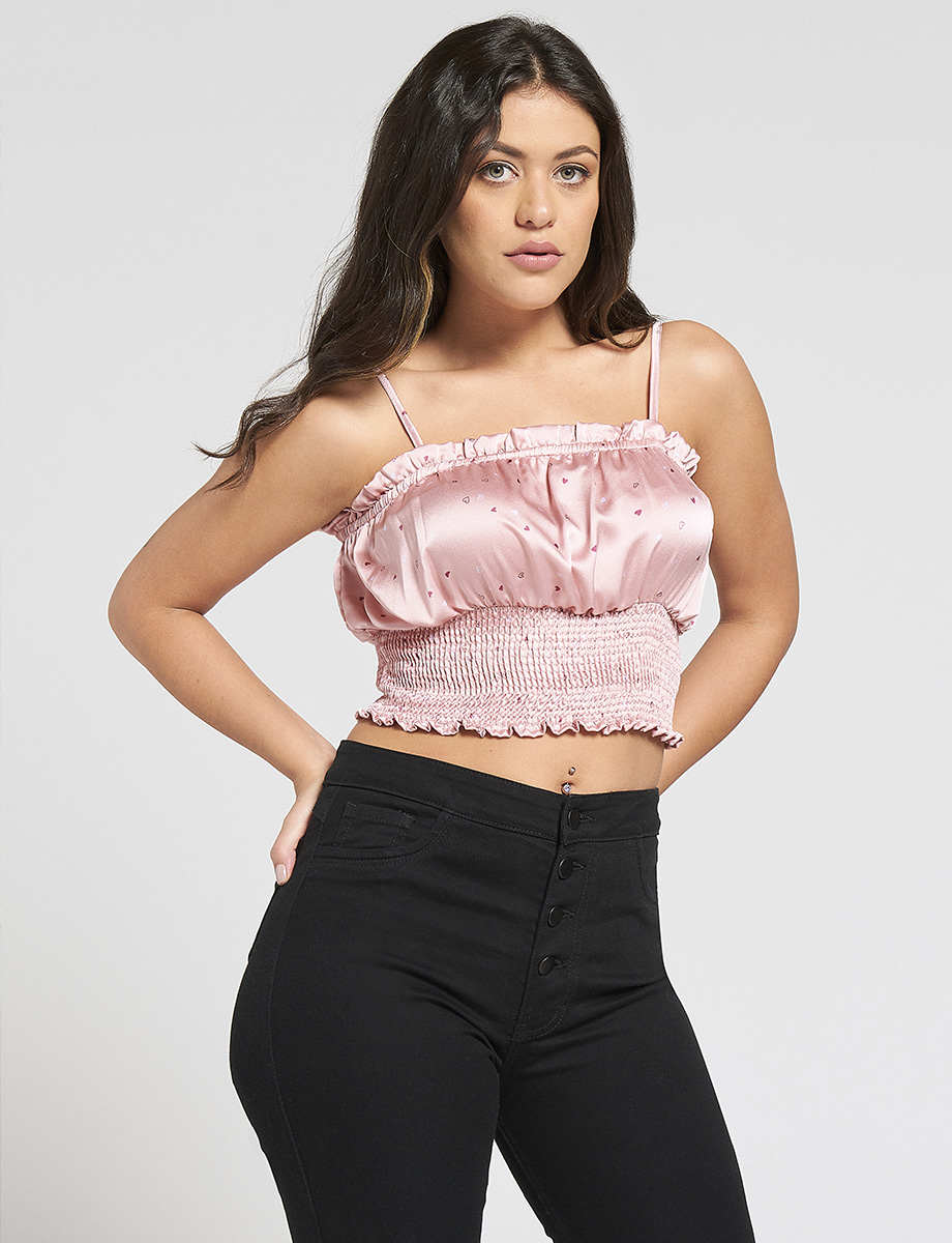 Top Corazones con Encarrujado