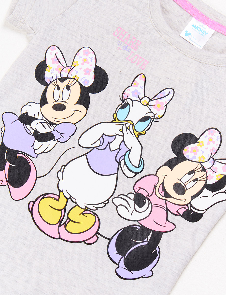 Camiseta esc Minnie Mouse Jaspeado claro