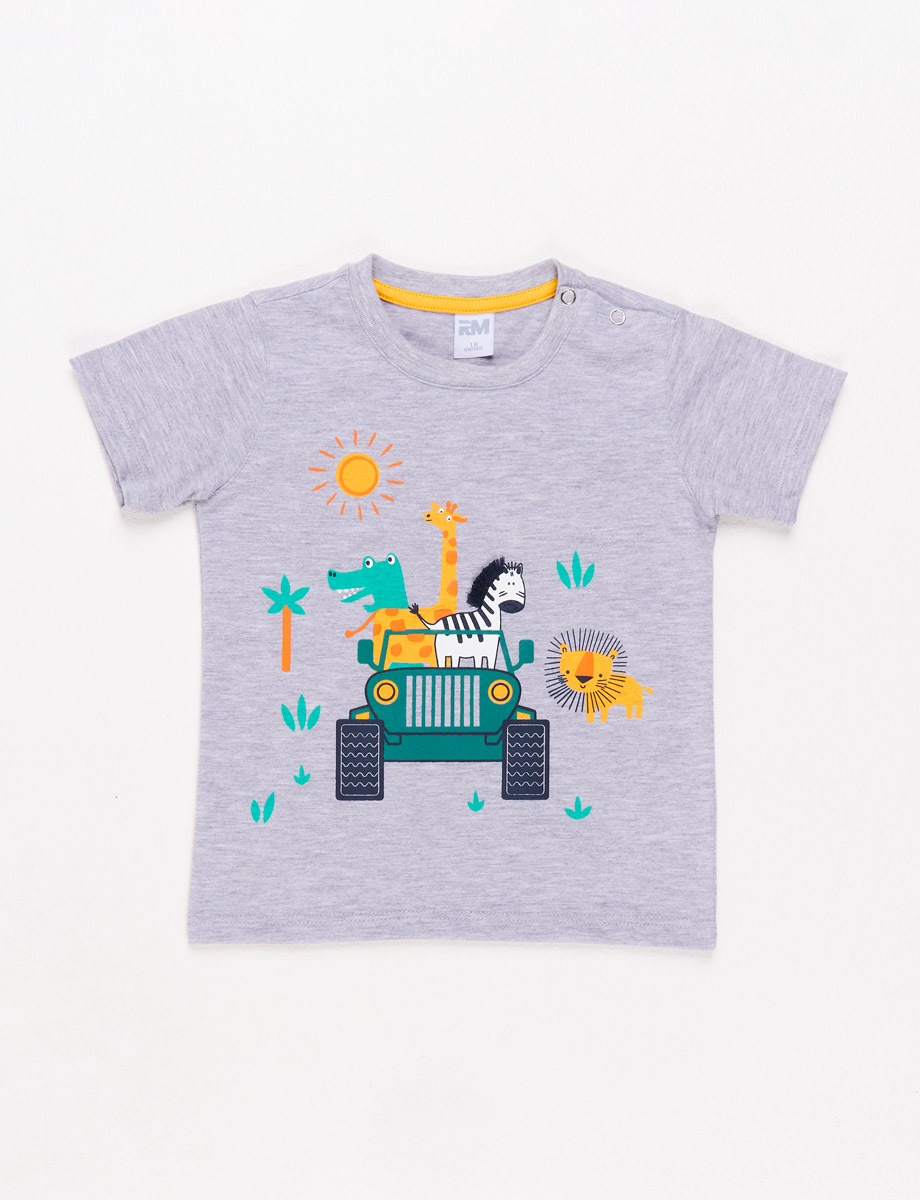 Camiseta Animales Gris medio