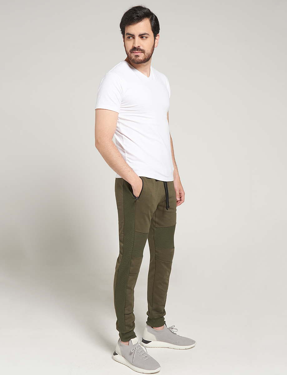 Pantalon Jogger Mujo Verde Militar Hombre