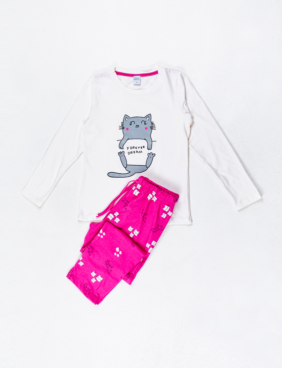 Pijama Buzo + Pantalón Cats