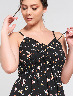 Vestido Estampado Flores Negro