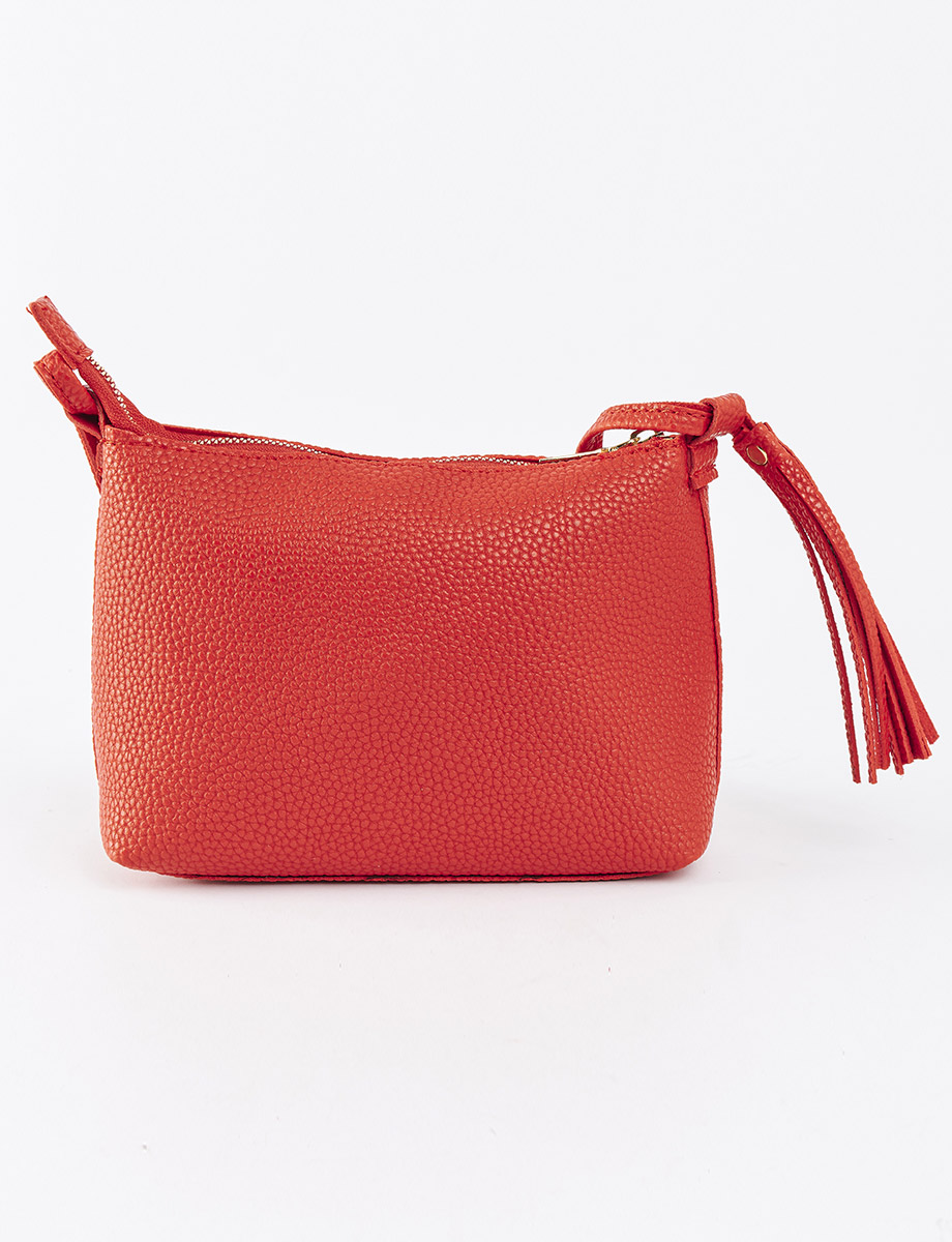 Cartera con Flecos Roja