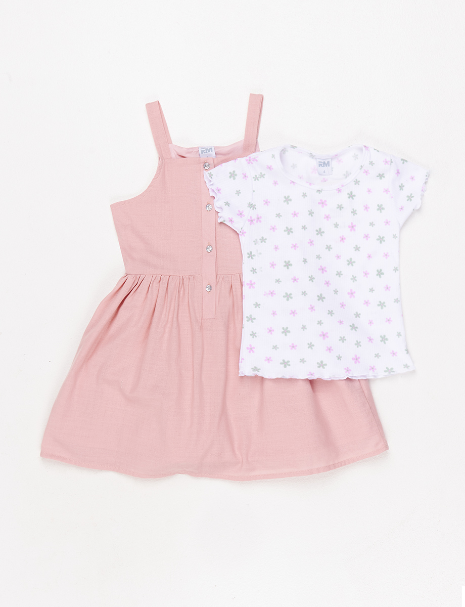 Conjunto Camiseta + Jardinera Flores