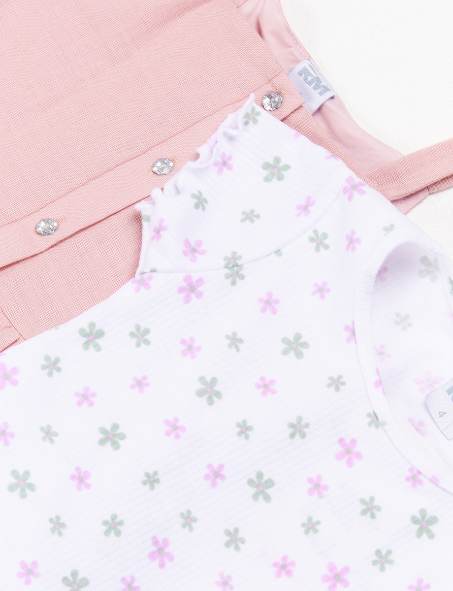 Conjunto Camiseta + Jardinera Flores