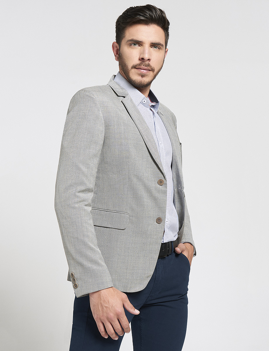 Blazer gris medio 2 botones