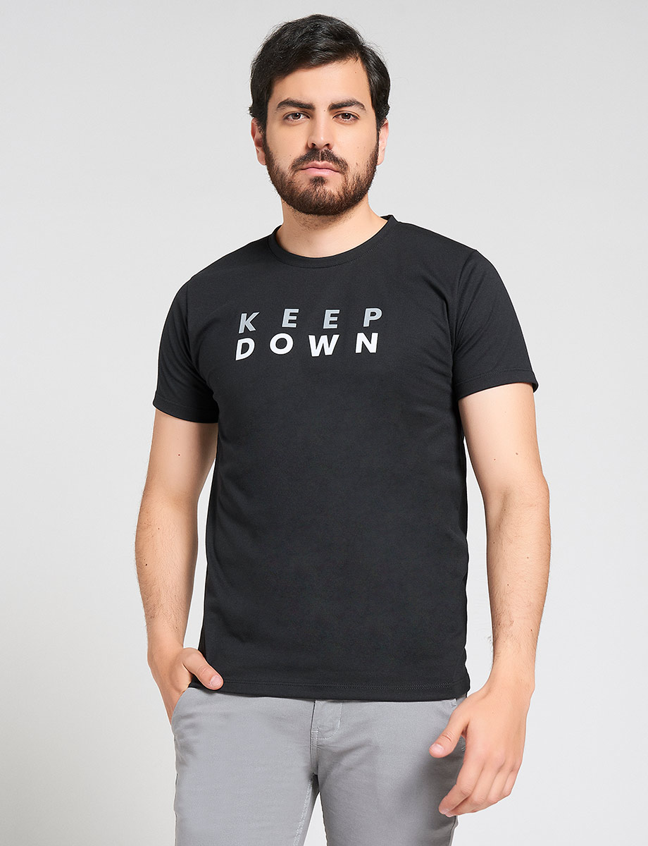 Camiseta Keep Down Negro