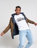 Chaqueta reversible con capucha