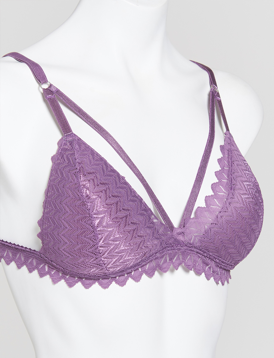 Bralette con Tiras Morado