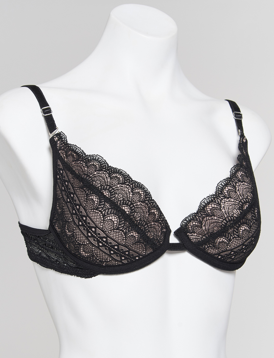 Brasier Negro con Encaje