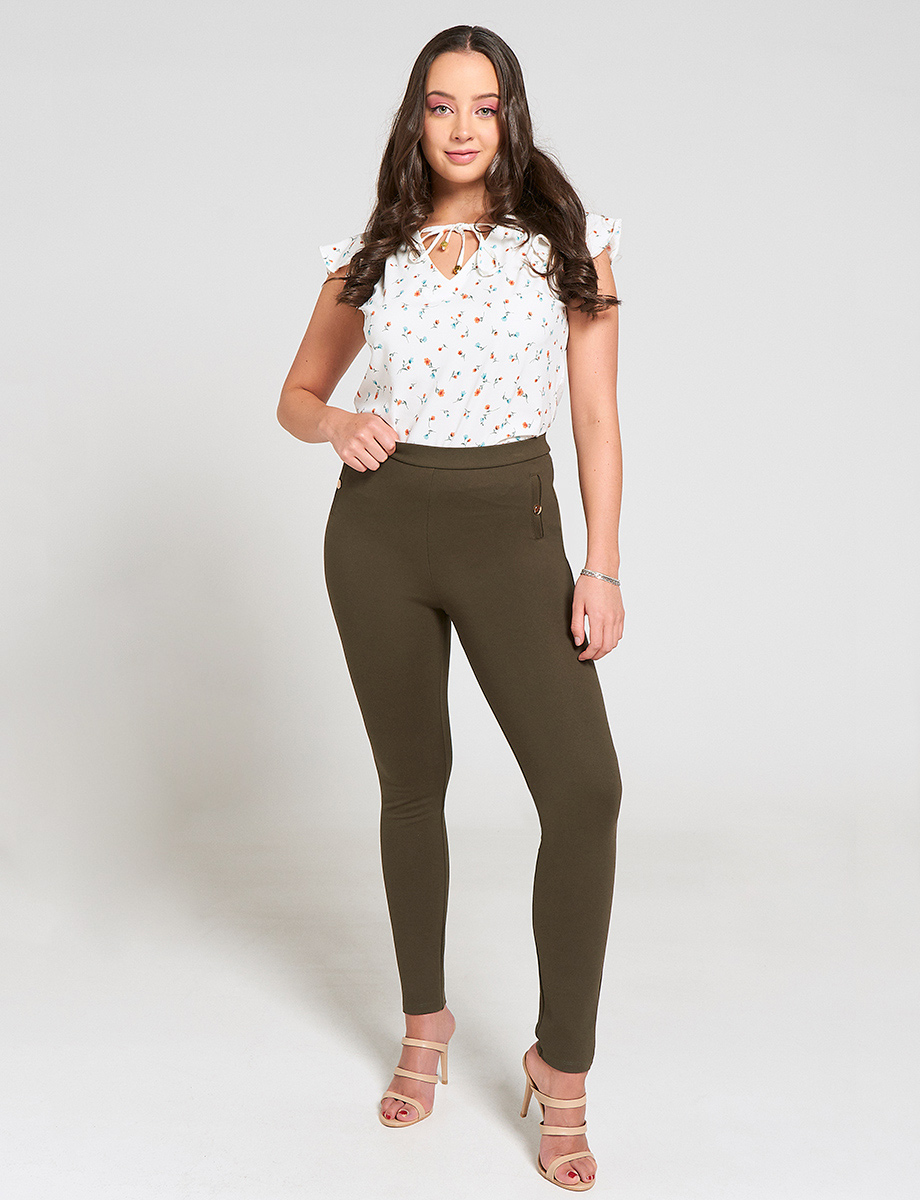 Legging Cintura alta Verde militar